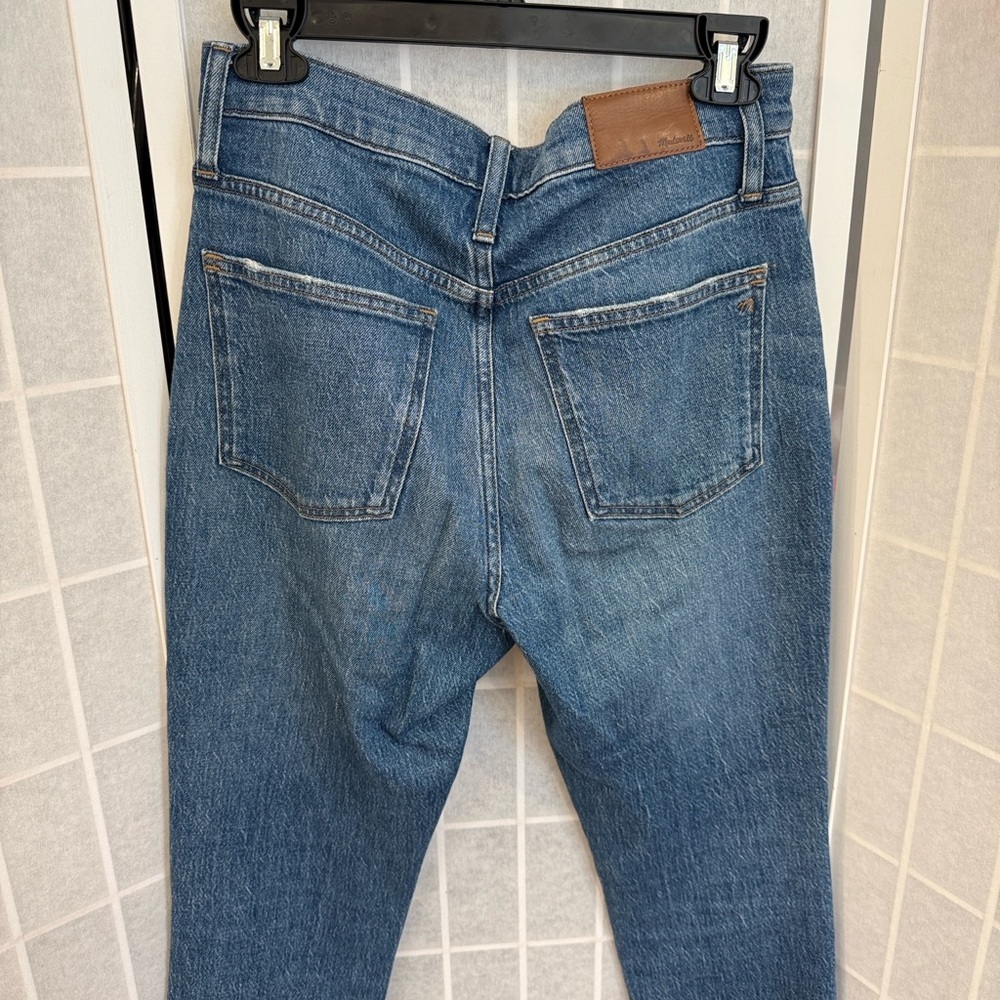 Madewell High Rise Dark Blue Jeans - Picture 6 of 11